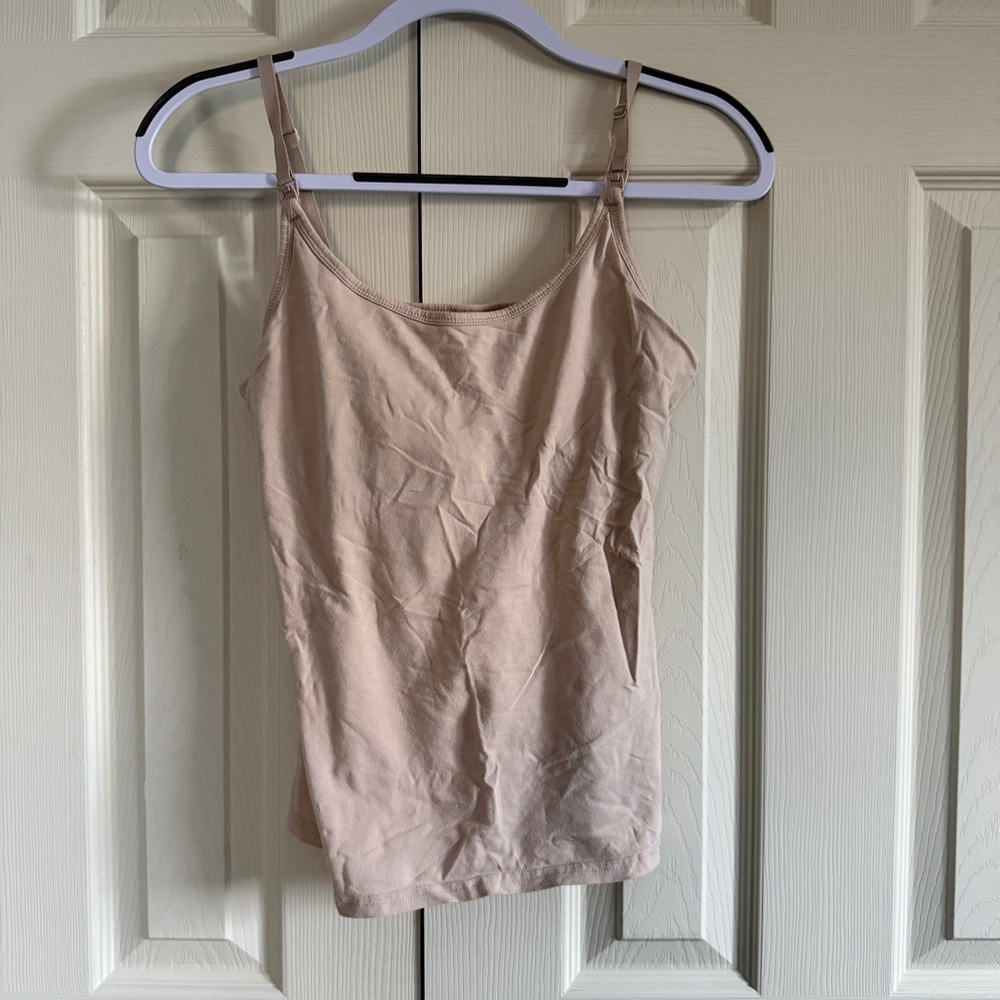 Old Navy Women's Nursing Beige Nude  Camisole Tank Top
